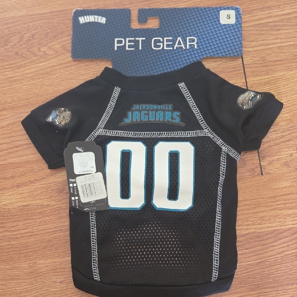 HUNTER Jacksonville Jaguars Dog Jersey Size Small NFL Football Pet Gear NWT Navy